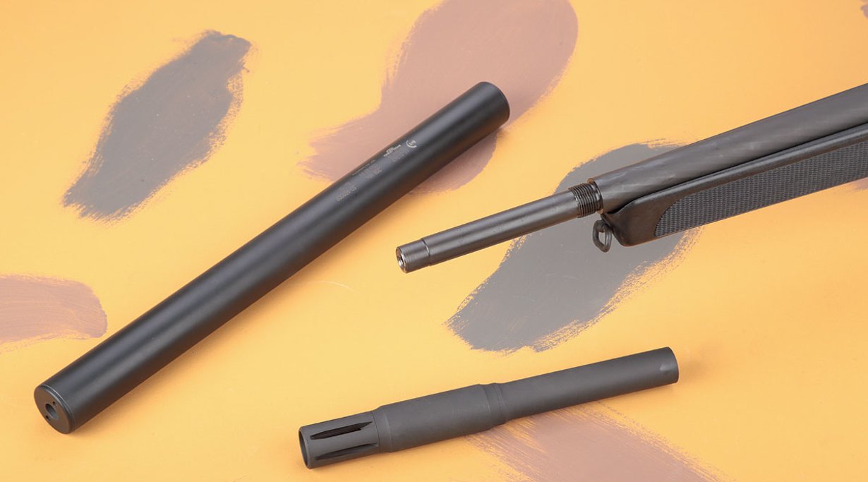 Voderes Drittel des Laufes mit abmontiertem Schalldämpfer.