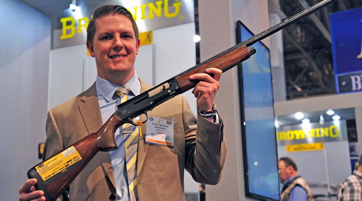 Browning A5 Sweet Sixteen Flinte auf der SHOT Show 2016
