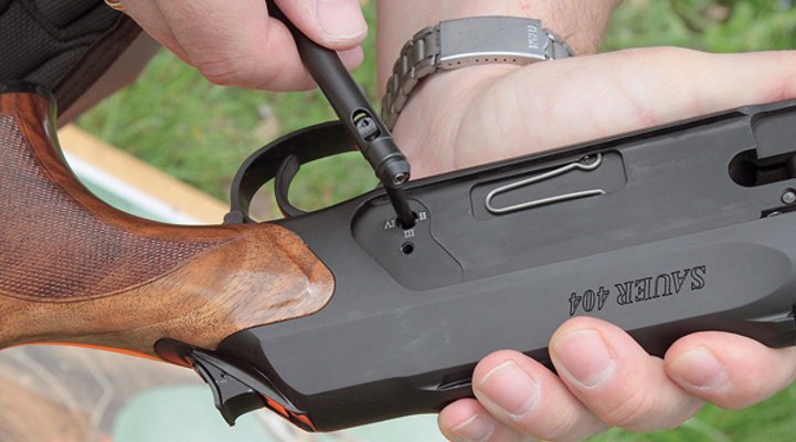 Einstellung des Abzugsgewichts