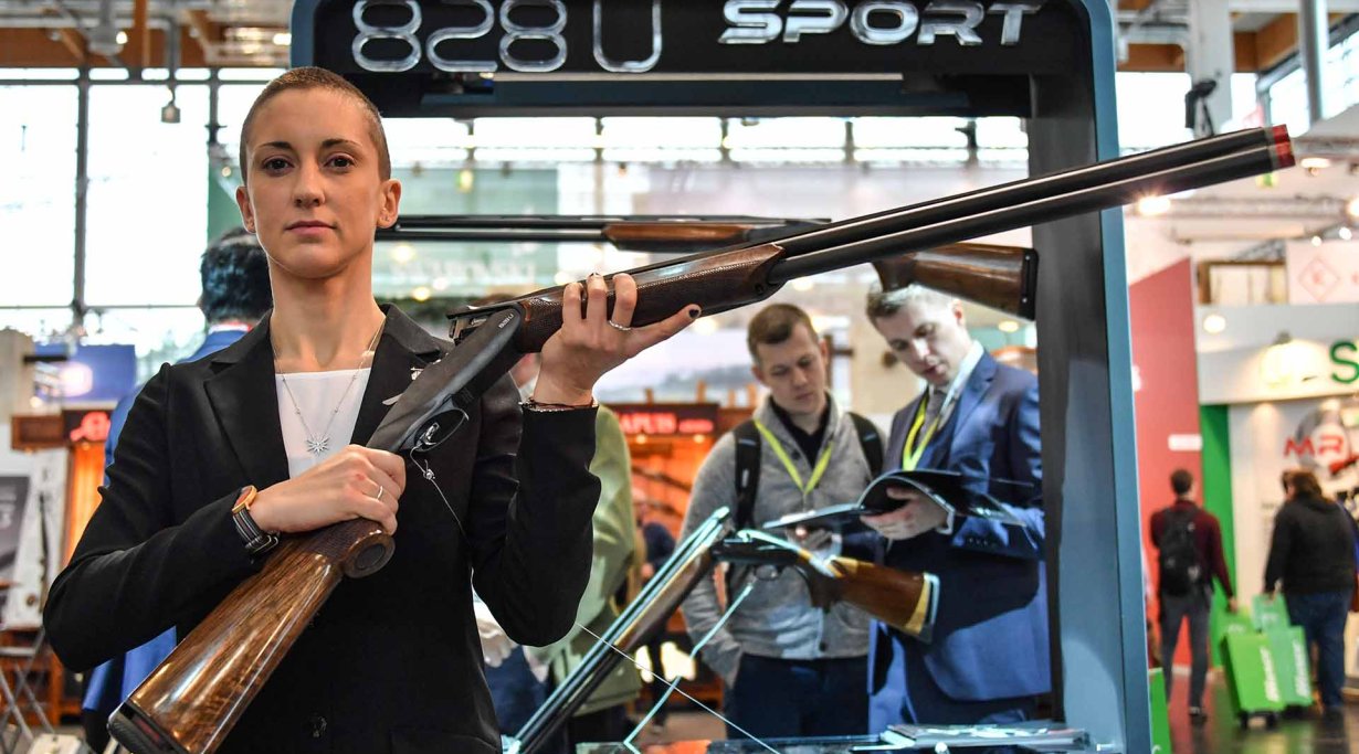 Benelli 828U Sport Bockflinte auf der IWA 2018