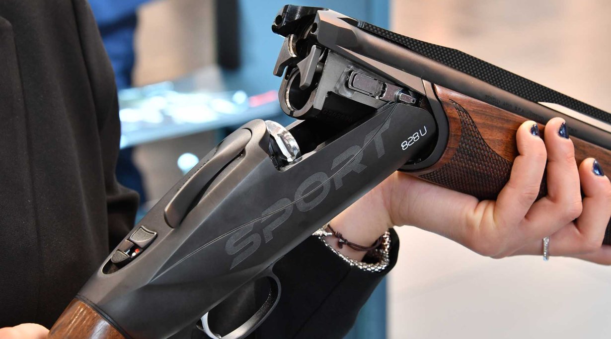 Patronenlager der Benelli 828U Sport Bockflinte