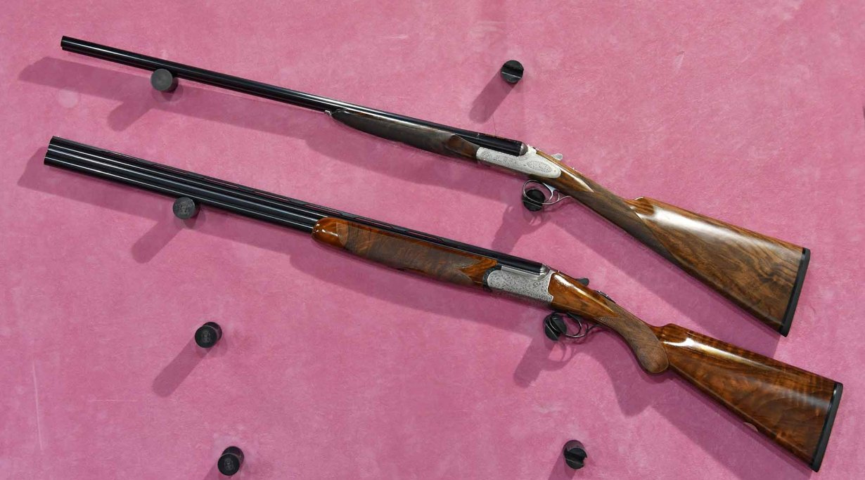 Dea Luxury Doppelflinte und Class RDX Bockflinte von Fausti.