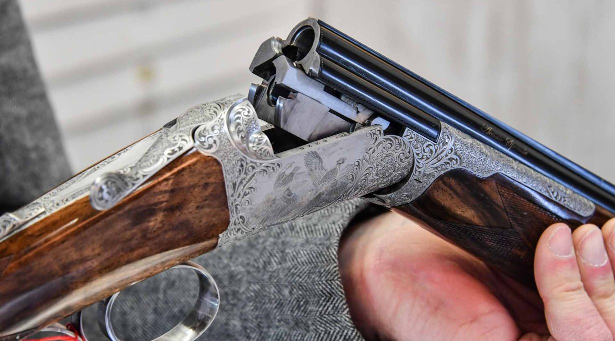 Gravuren der Poli Diamond Bockflinte