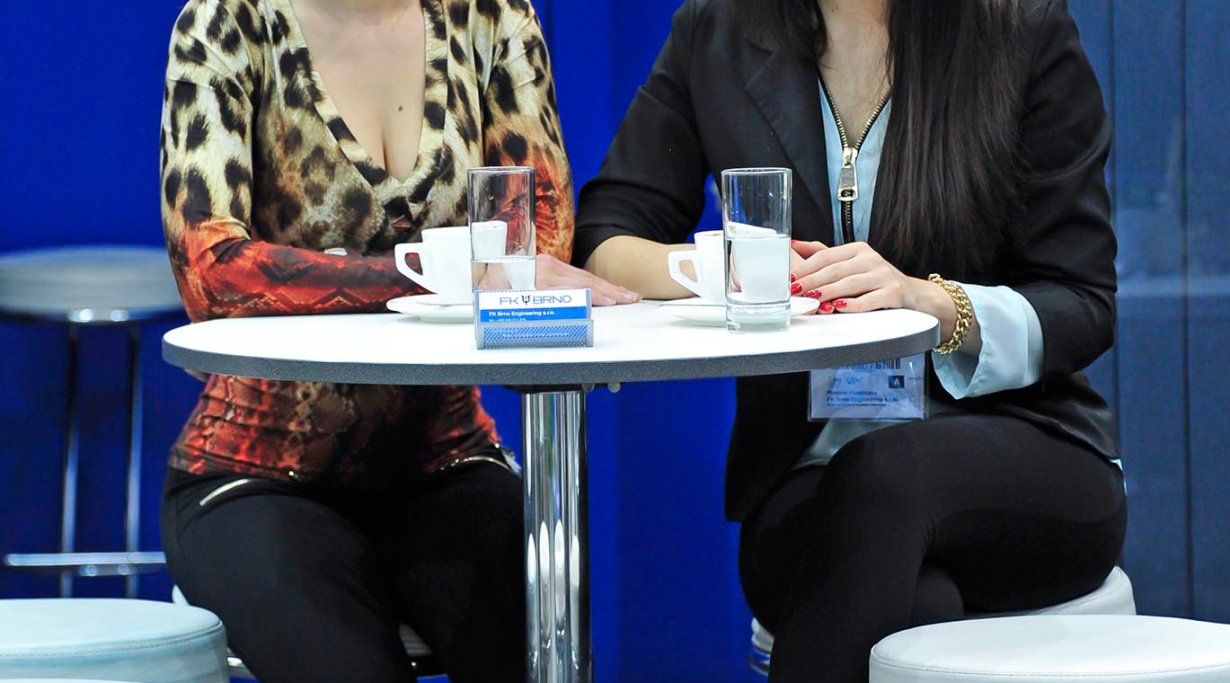 Beautyful ladies at FK-Brno booth