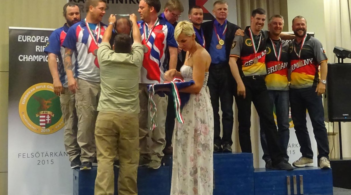 Siegerehrung IPSC Rifle EM