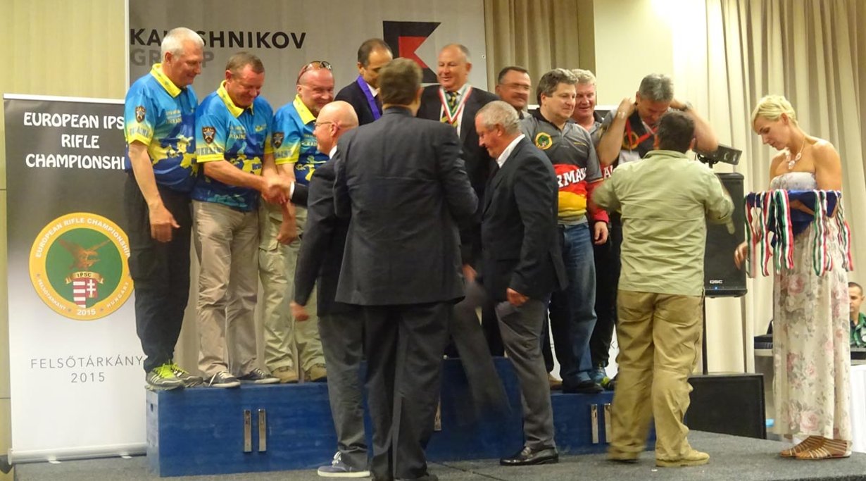 Siegerehrung IPSC Rifle EM in Ungarn