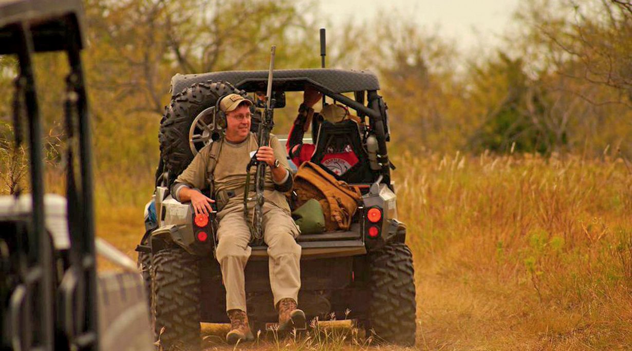 Der "Shuttle Service" transportiert die Schützen wieder zurück zum Base-Camp.