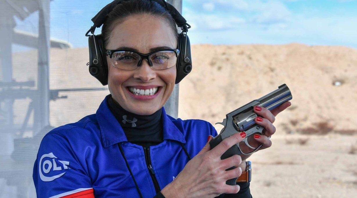 Bildergalerie: Kurzwaffenneuheiten auf der SHOT Show 2019 COLT King Cobra auf dem Schießstand.