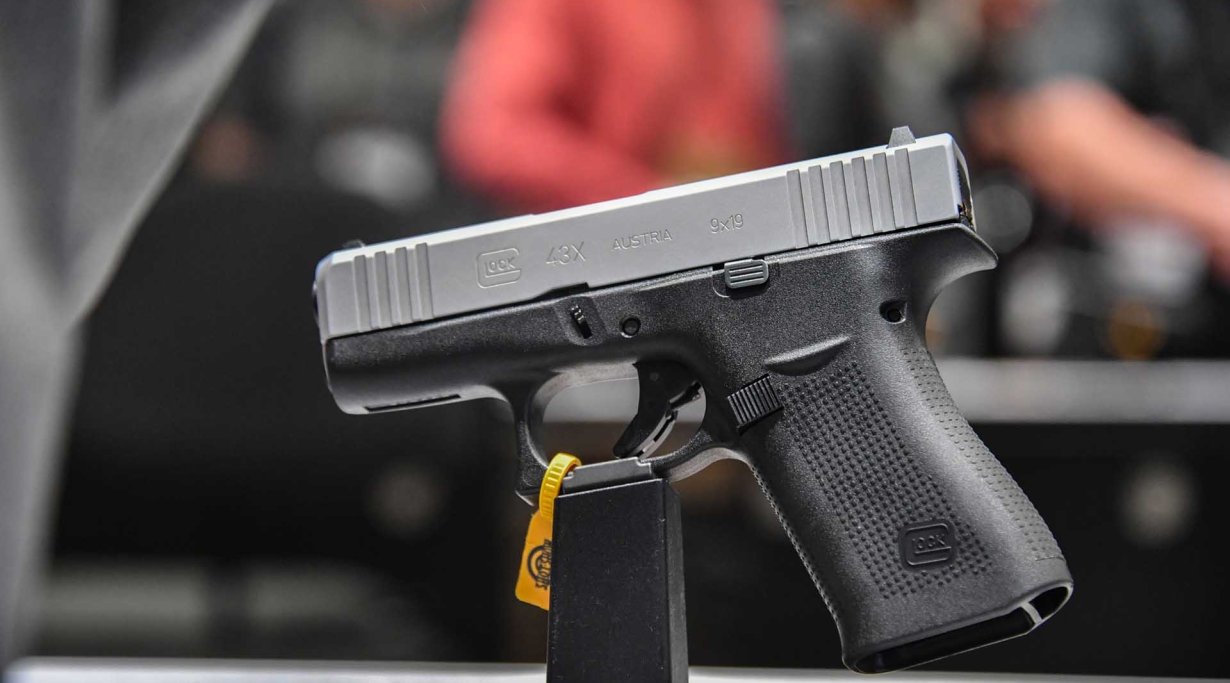 Bildergalerie: Kurzwaffenneuheiten auf der SHOT Show 2019 GLOCK 43X in linker Seitenansicht.