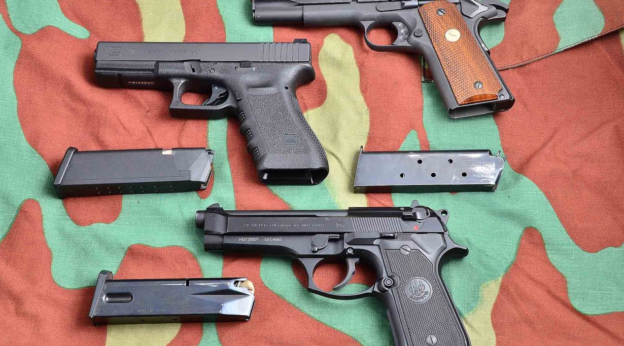 Beretta 92, Colt 1911, Glock 17: ein Vergleichstest