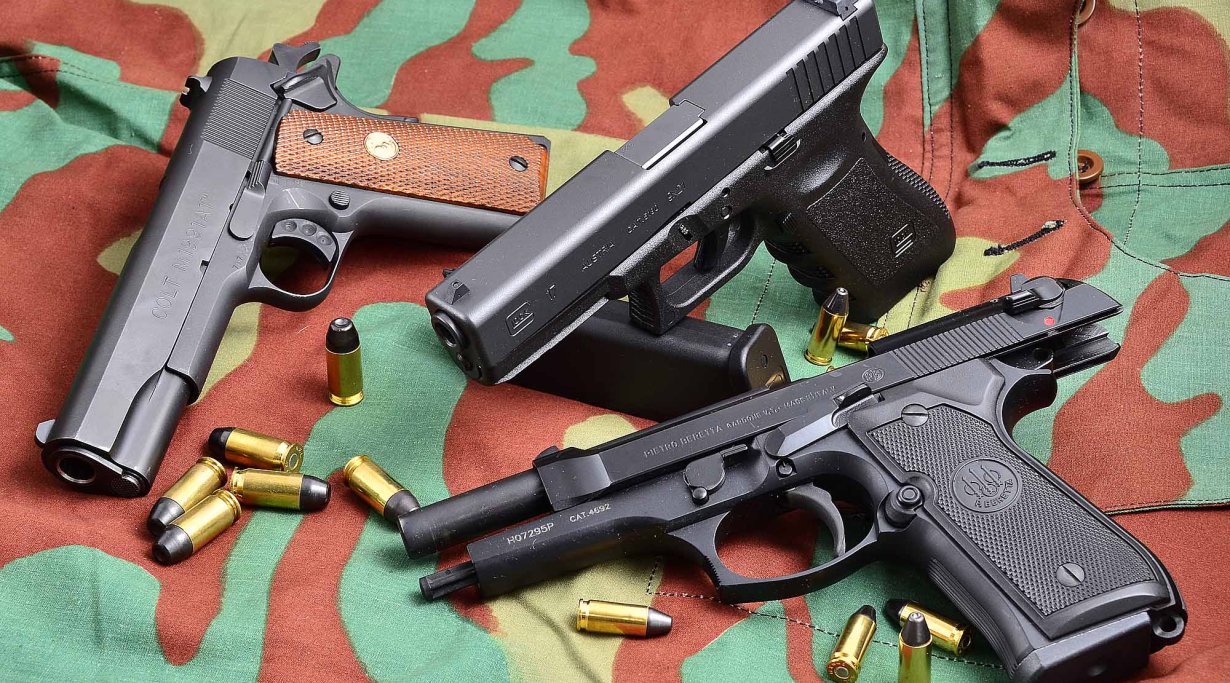 Beretta 92, Colt 1911, Glock 17: ein Vergleichstest