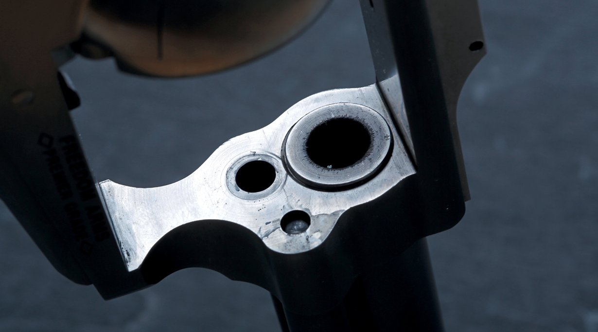 Der massive Rahmen des Freedom Arms.