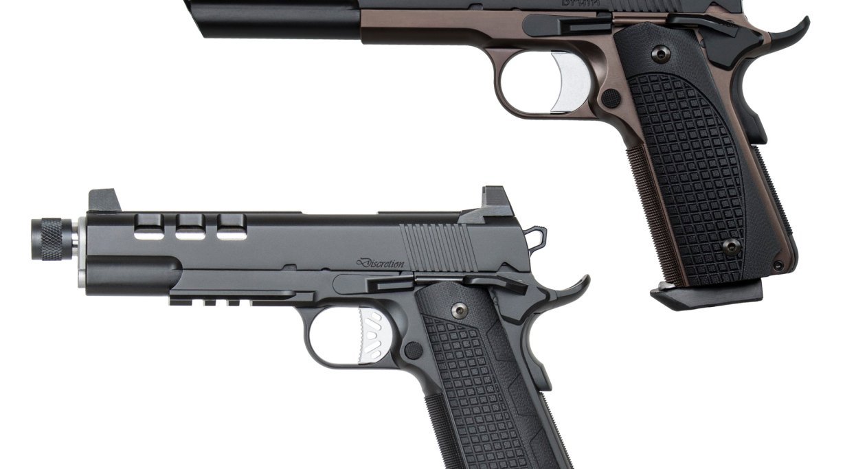 Die beiden Dan Wesson Pistolen "Brune" und "Discretion".
