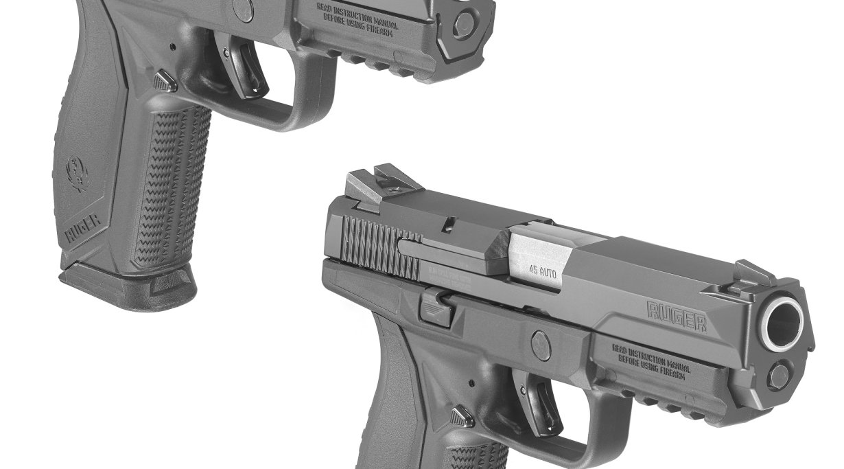 Zwei Varianten der RUGER Firearms American Pistol