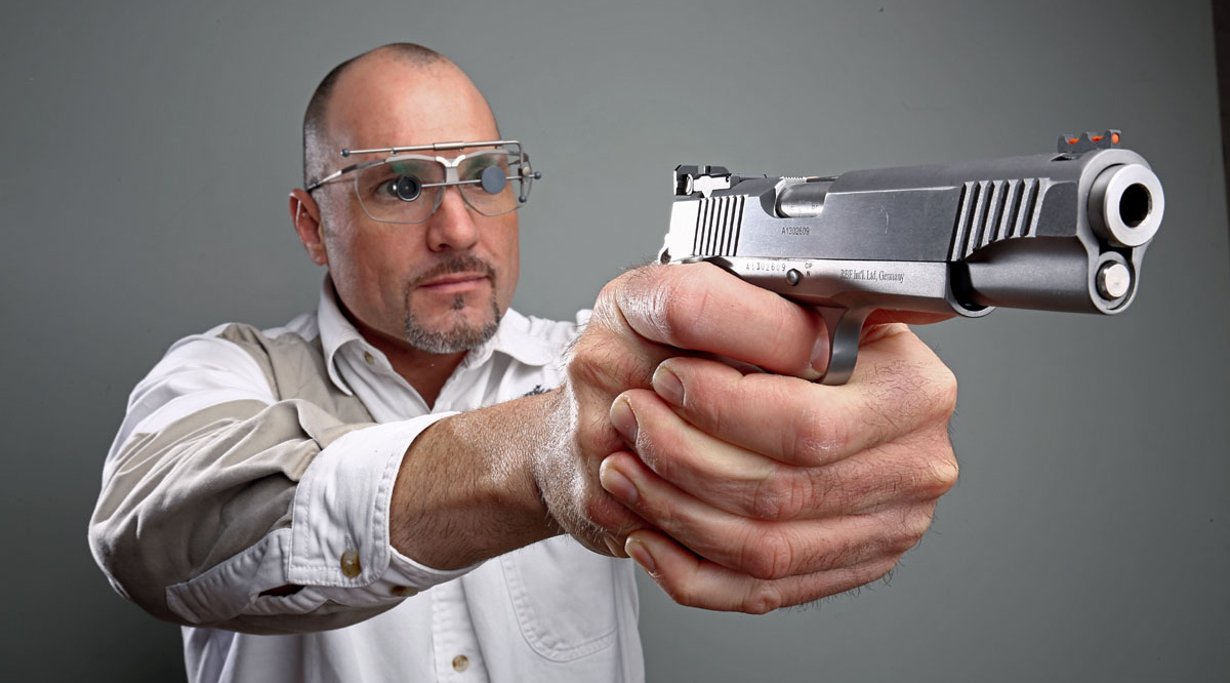 Pistole mit Schütze