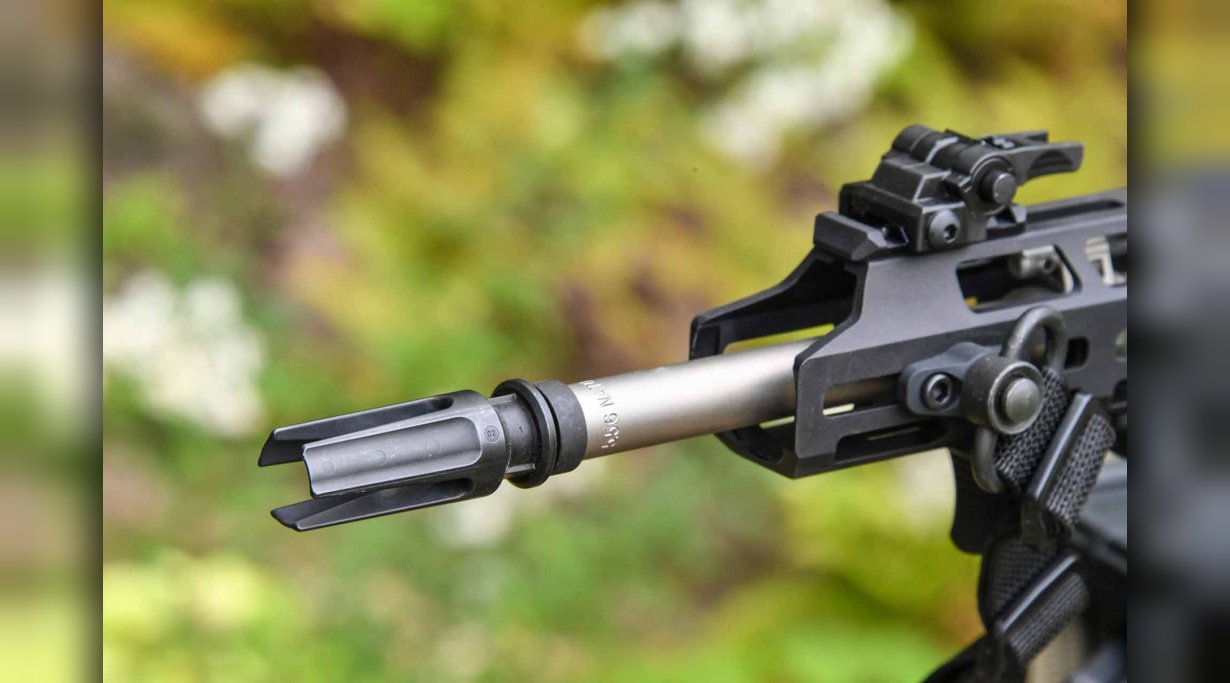 Der Lauf des SIG Sauer M400 TREAD mit Mündungsbremse