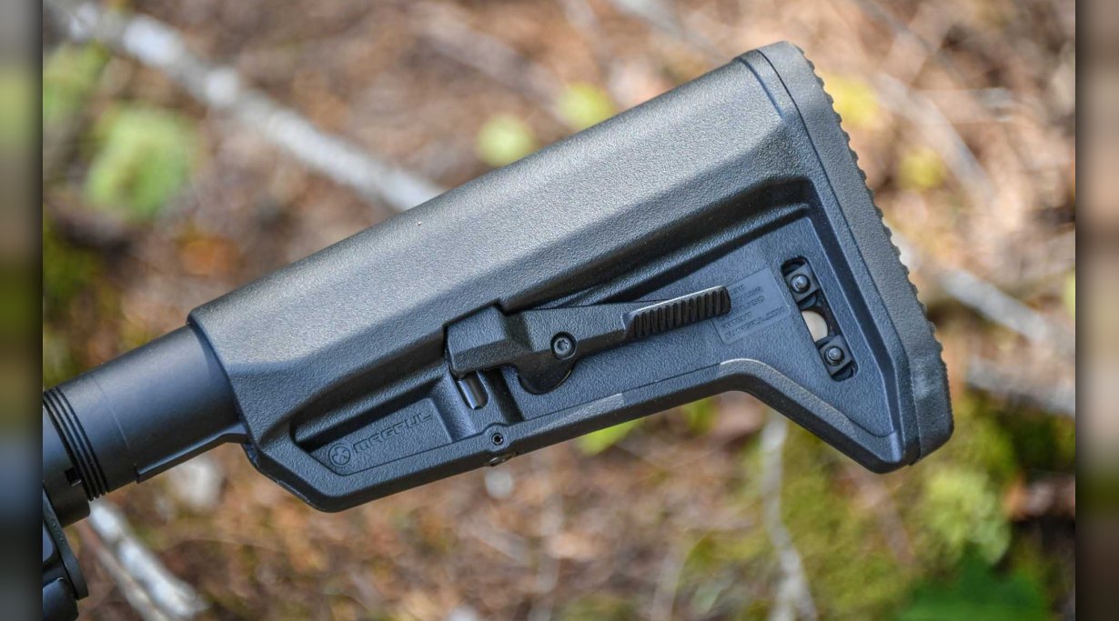 SIG Sauer M400 TREAD verwendet einen 6-stufigen Teleskopschaft vom Typ Magpul SL-K