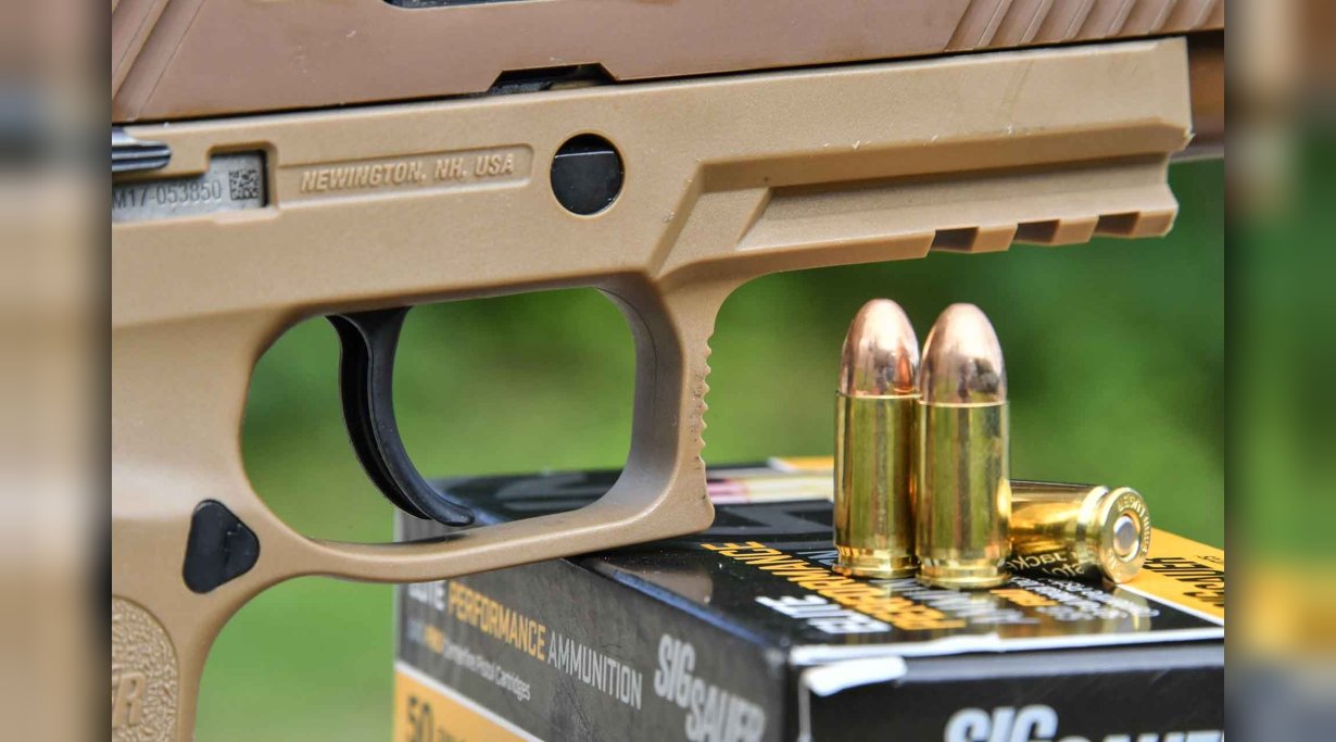 Abzug der SIG Sauer P320-M17 Pistole