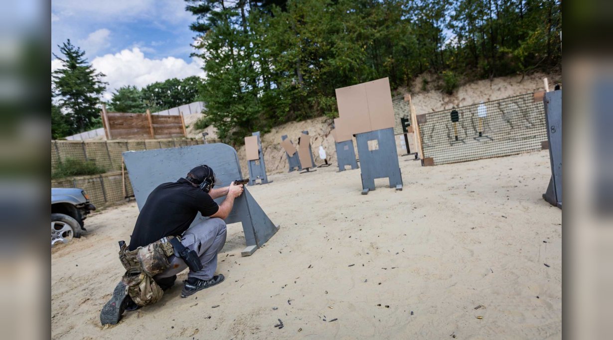 Testschießen der Pistole SIG Sauer P320-M17
