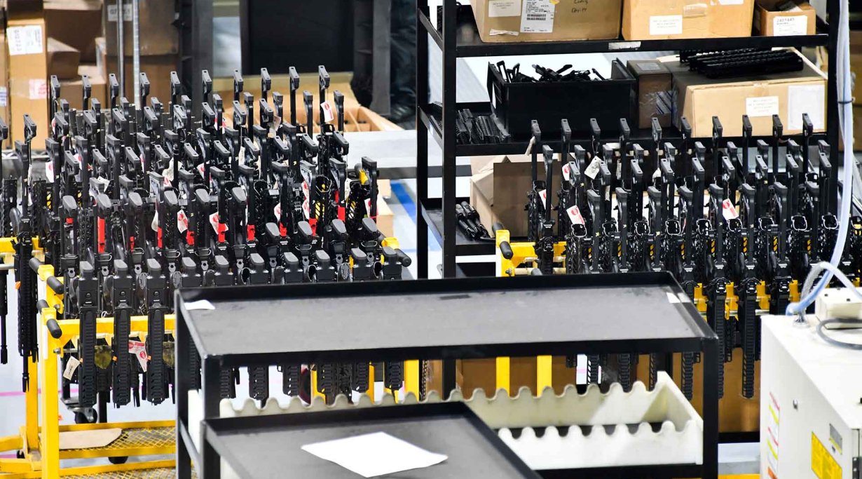 Fertige SIG Sauer MCX Selbstladegewehre in der Fabrik von SIG Sauer USA