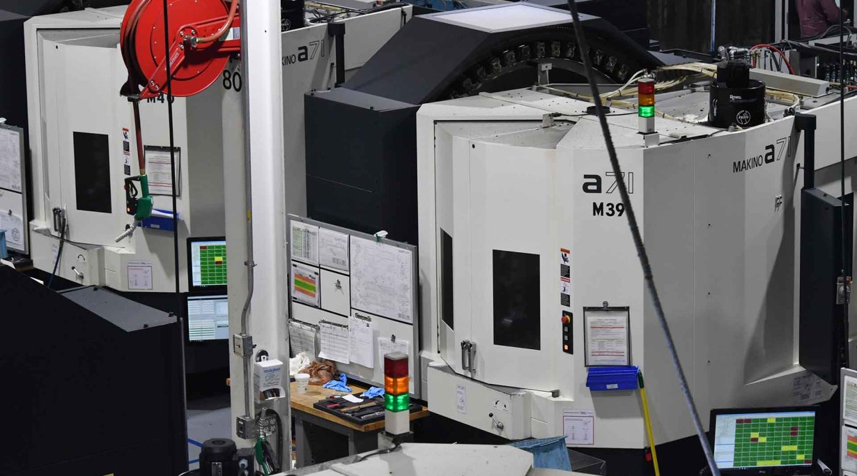 Makino A71 4-Achs-CNC-Automaten in der Produktionsanlage von SIG Sauer USA
