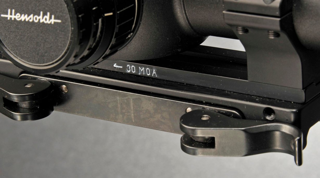 Detailansicht des Schnelllösehebels 