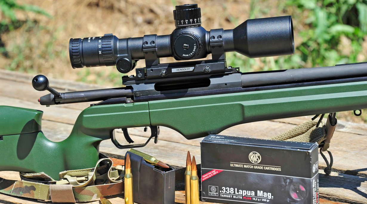 Zielfernrohr im montiertem Zustand.