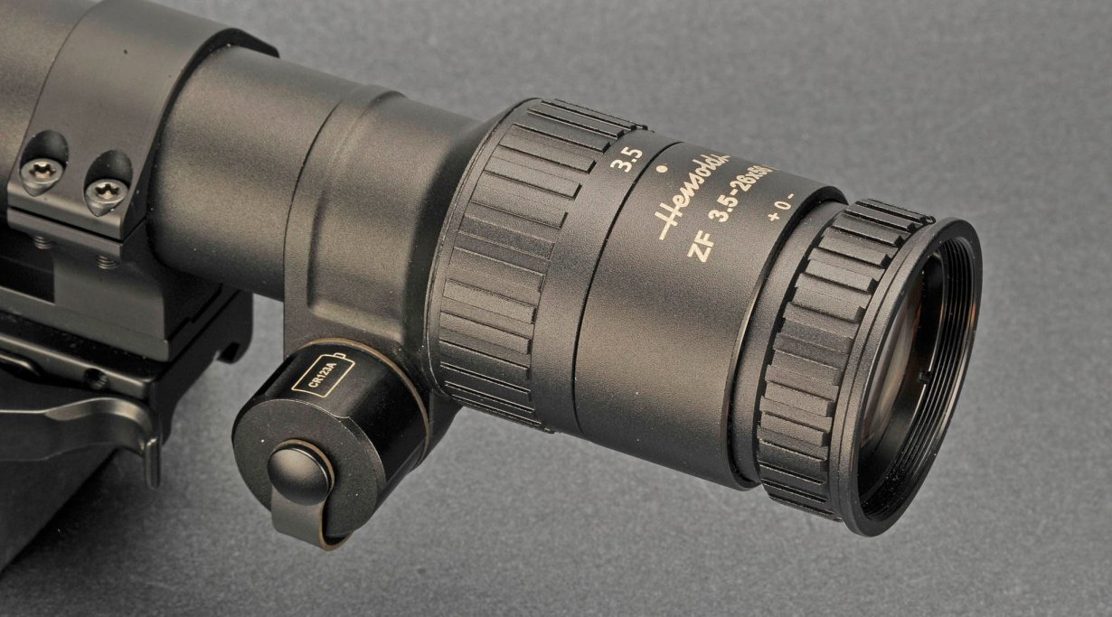 Das Okular mit dem Vergrößerungsring.