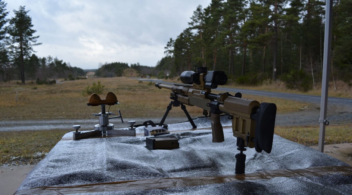 Long-Range-Event zur Präsentation des Steiner M7Xi Haenel RS 9 mit Steiner M7Xi auf dem Schießstand in Grafenwöhr.