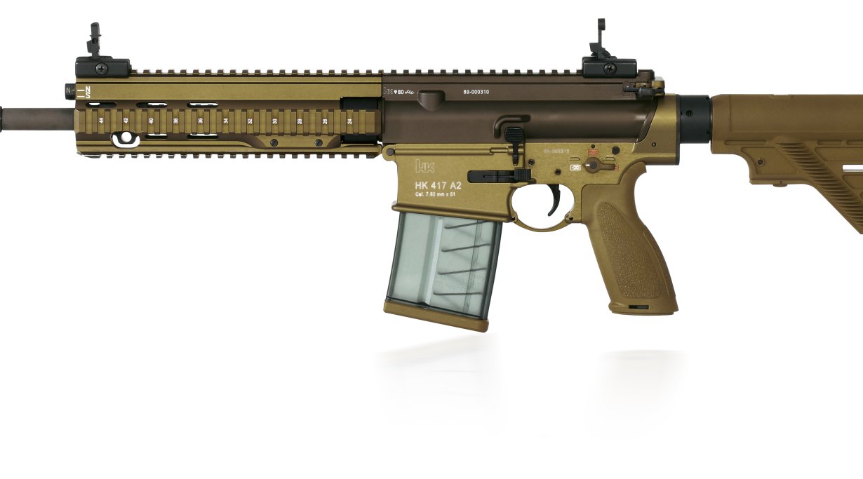 Heckler & Koch 417k A2 in der Farbe Ral 8000