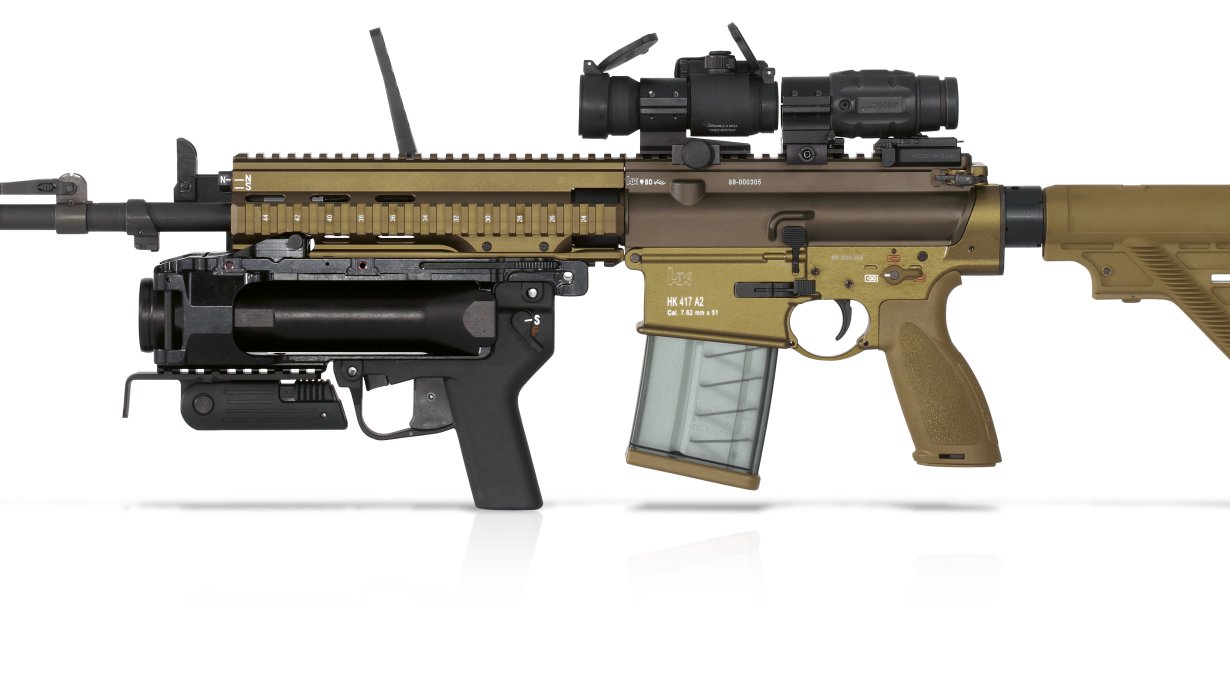 Heckler & Koch 417 A2 in der Farbe Ral 8000