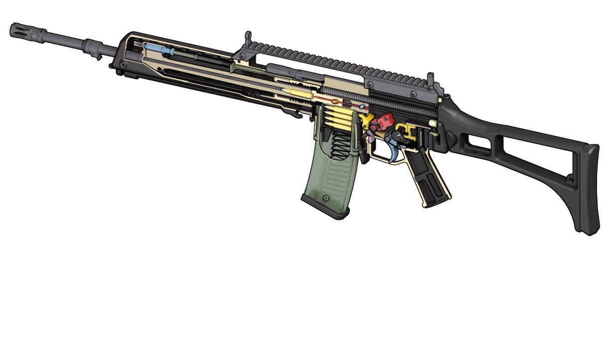 Heckler & Koch G36 im Schnittmodell