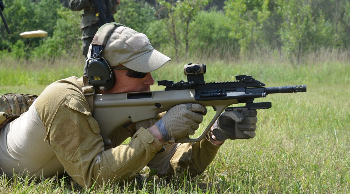 Das kompakte Steyr AUG A3 in Bullpup-Bauweise