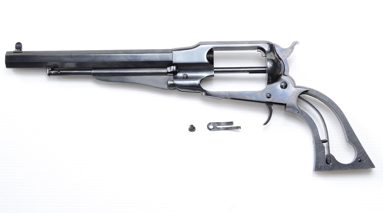 Revolver Remington 1858 mit ausgebauter Feder