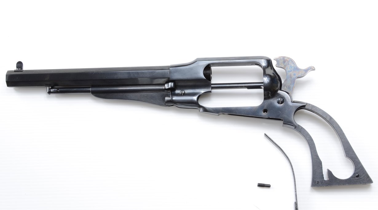 Revolver Remington 1858 mit ausgebauter Blattfeder