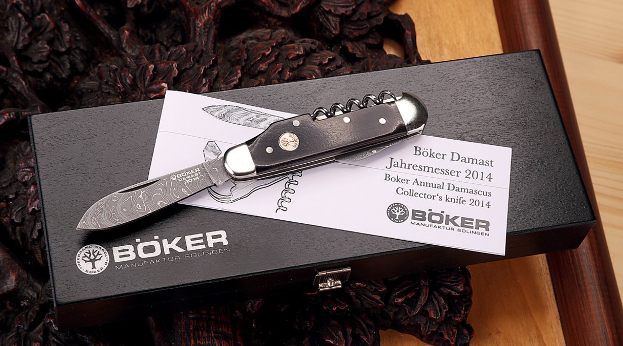 145 Jahre Böker Sportmesser - Das Böker-Damast Jahresmesser 2014