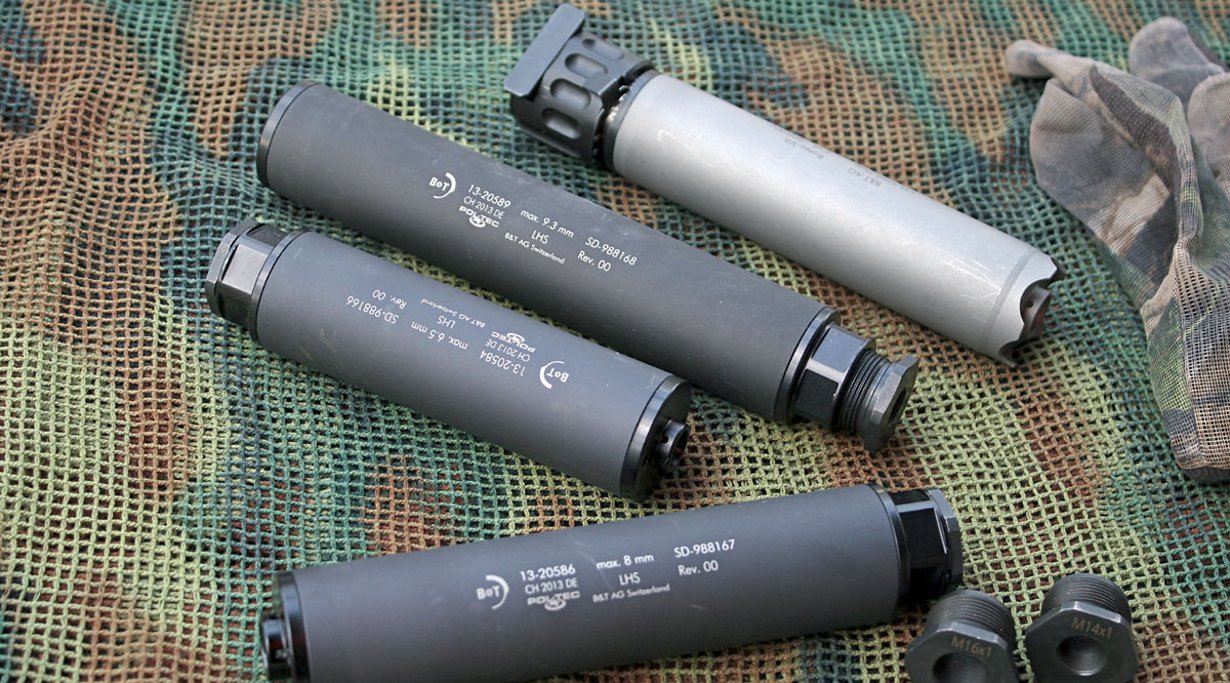 Robuste Tiger-Modelle der Schweizer B&T AG, die alle Kaliber von 5,6 bis 9,3 mm abdecken.