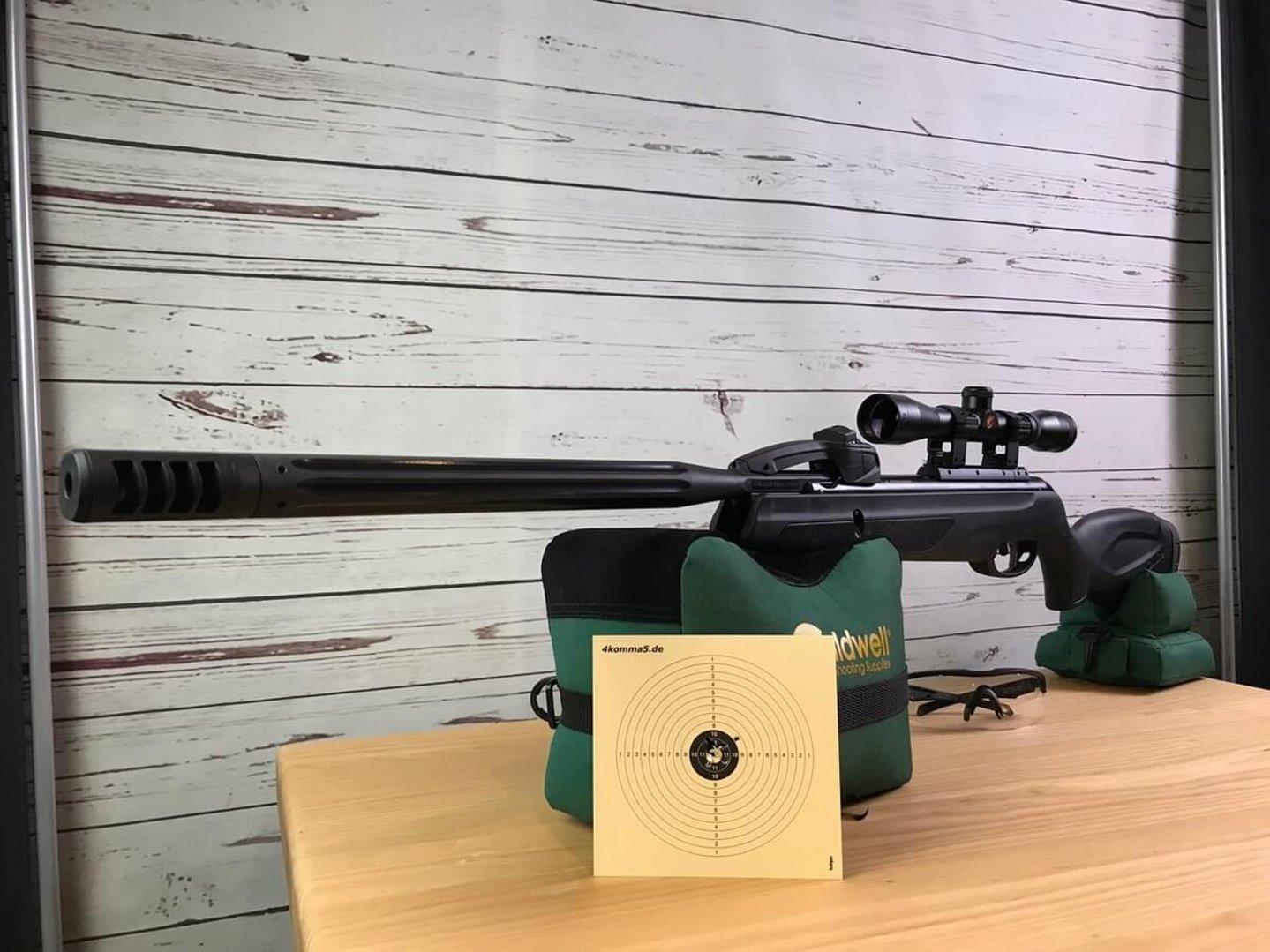 Test: mehrschüssiges Knicklauf-Luftgewehr GAMO Replay-10 MAXXIM Knicklauf-Luftgewehr mit Mehrschussmagazin GAMO Replay-10 MAXXIM im Test bei AirGhandi