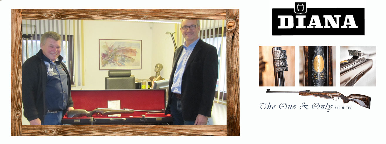 diana-airguns: DIANA: Übergabe des "One & Only" Luftgewehrs