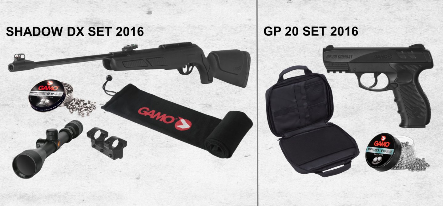 GAMO Luftgewehr- und Luftpistolen-Set