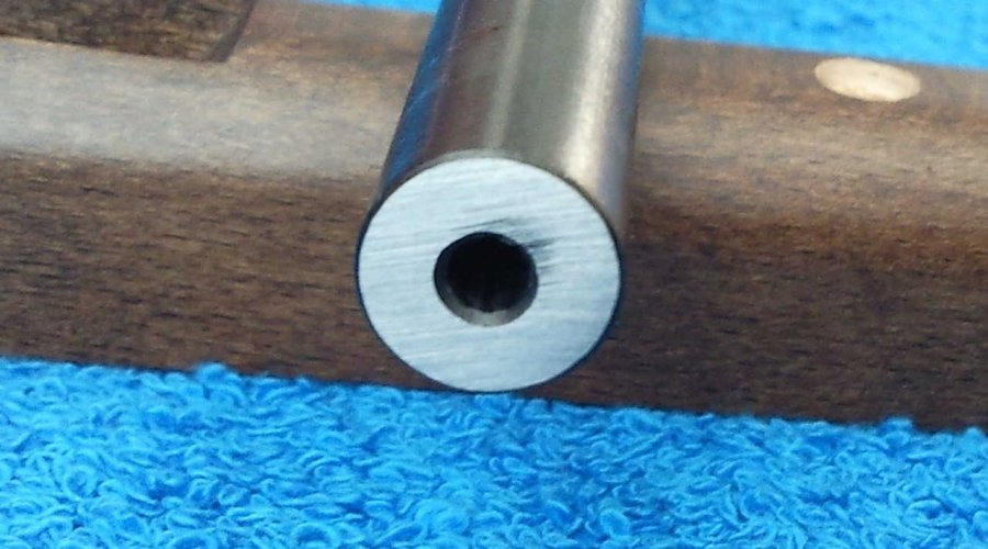 Laufmündung des Pedersoli White Hawk mit Laufkrone