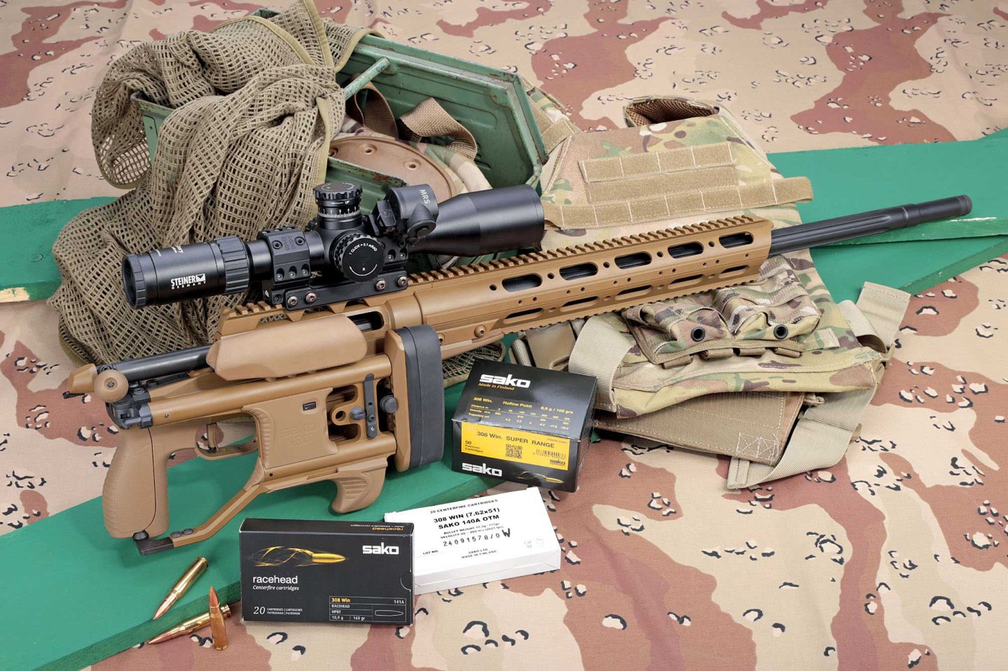 Test & Technik: Sako TRG M 10 in .308 Winchester  Die Sako TRG M 10 in .308 Winchester in Vollansicht