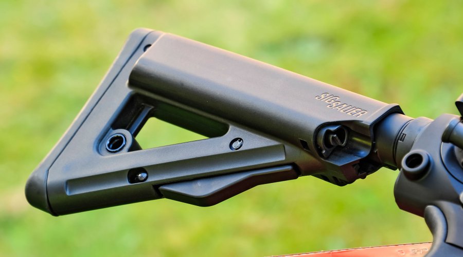 Einschiebbare Schulterstütze der SIG716 Patrol