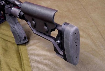 Test: Tikka T3x TAC A1 Präzisionsgewehr Schaftkappe der Tikka T3x TAC A1