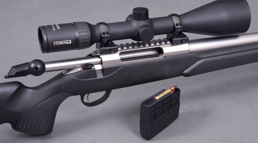 Repetiergewehr Tikka T3x Varmint mit Zielfernrohr und herausnehmbaren Kastenmagazin