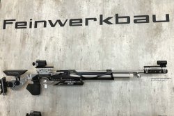 Luftgewehre: Überblick von der IWA 2018 mit AirGhandi Luftgewehr am Stand von Feinwerkbau auf der IWA 2018