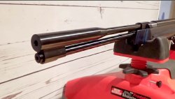 Test: Das Weihrauch HW97 K Luftgewehr im Detail Nahaufnahme des Weihrauch HW97 K Laufs