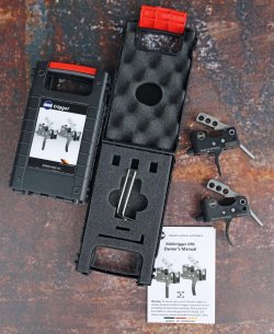 Großer Vergleich von Abzügen für das AR-System: Geissele, Hiperfire, JP Enterprise, MAK, Timney und Triggertec – Zauberzungen? Der MAKtrigger DRS Drop-In-Abzug.