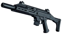 CZ Scorpion EVO 3 S1 in 9 mm Luger im Test – Was kann der Pistolenkarabiner? CZ Scorpion EVO 3 S1 mit Schalldämpferattrappe.