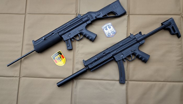 german-sport-guns: Praxis-Test: German Sport Guns GSG-16 und GSG-16 Sport in Kaliber .22 Long Rifle - was können die KK MP5 Clone?